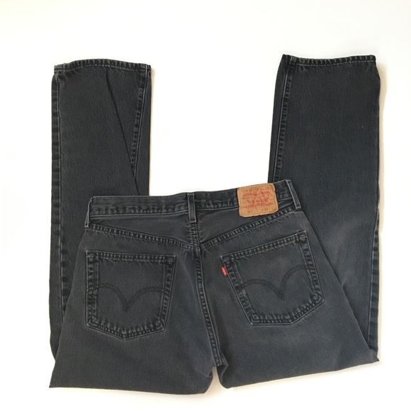 Levi's Other - Levis • Vintage 90s 501 Black Denim Jeans 33x30